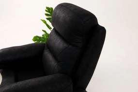 Polohovateľné kreslo Comforto E (čierna). Akcia -18%. Vlastná spoľahlivá doprava až k Vám domov. 1145372