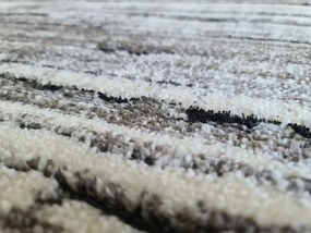 Koberec Miami 132 GREY – sivý vzorovaný obdĺžnik pre každú izbu Rozmer: 80x150 cm