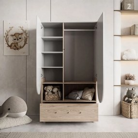 DVOJDVEROVÁ ŠATNÍKOVÁ SKRIŇA ELSA DO DETSKEJ IZBY KAŠMÍR 100 cm