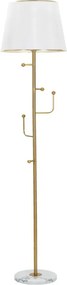 Stojacia lampa Hanger 173 cm zlatá/biela/mramor
