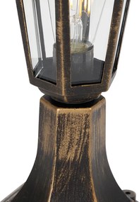 Vonkajšia lampa starožitné zlato 42 cm IP44 - New Haven