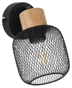 Brilagi - Nástenné bodové svietidlo BASKLITE 1xE27/15W/230V kaučukovník/čierna