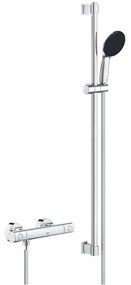 GROHE Precision Get nástenný sprchový termostat, ručná sprcha 1jet EcoJoy priemer 110 mm, 92 cm sprchová tyč, jazdec a sprchová hadica 175 cm, chróm, 34857000