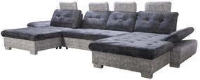 Sedacia súprava DIOR U, sivá (AN 5077/5075)