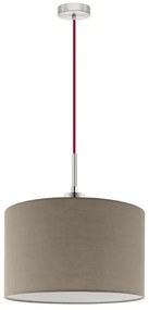 Eglo - LED  Luster na lanku TUNJA 1xE27/60W/230V taupe