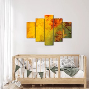 Obraz - Jesenné listy (150x105 cm)