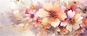 Obraz - Kvety (120x50 cm)