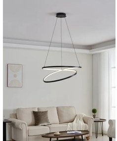 Eglo 901138 - LED Luster na lanku RUOTALE LED/42W/230V 3000K čierna