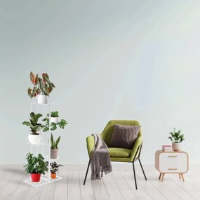 Stojan na kvety biely