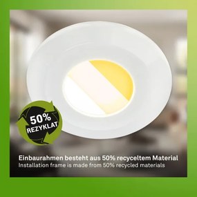 Briloner 7589036 - Sada 3xLED stmievateľných kúpeľňových podhľadových svietidiel KLIRA 3xLED/4,9W/230V IP44 biela