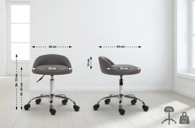 Pracovná stolička Teramo 316456 - Sivá