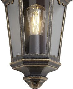 Klasická vonkajšia nástenná lampa zlatá IP44 - Havana Half