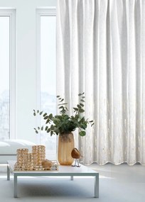 ZÁCLONA NA PÁSKE LINZI 140X270 CM VZOROVANÁ