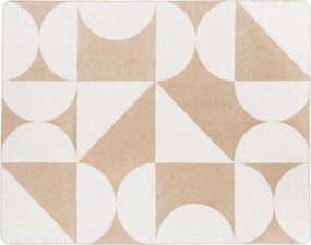 Béžová/krémovobiela deka 150x200 cm Tul – noo.ma