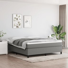 Rám na boxspring posteľ tmavosivý 180x200 cm látka