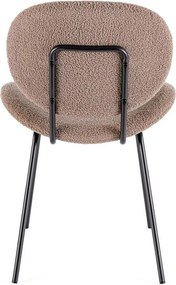 Béžová čalúnená jedálenská stolička Maddie – Yes Everyday