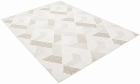 Koberec Kenitra G242A geometrický / trojuholníky, krémový / béžový