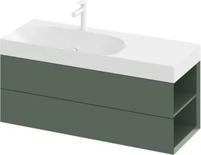 Ravak Lite skrinka pod umývadlo bez umývadla 120x43x45 cm grey green X000001894
