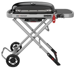 Weber Traveler Plynový gril, 1 horák, grilovacia plocha: 63,5 × 34,3 cm, 3,8 kW