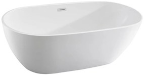 Aqualine Aqualine, DOURO voľne stojaca vaňa 180x80cm, biela, E1880