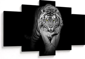 Obraz - Tiger so žltými očami (150x105 cm)