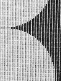 NORTHRUGS, Behúň Duet Bowen 106244 Black/White - na von aj na doma, 80x250, čiernobiela, chodba / predsieň