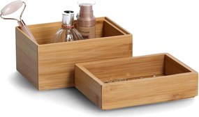 Zeller Present Úložný box, organizér do šuplíka, bambusová sada 2ks (17x12x12)