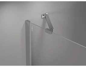 Mexen, Mexen Mist Duo sklápací sprchový kút 90 x 85 cm, priehľadný, chróm - 8A4-090-085-01-00