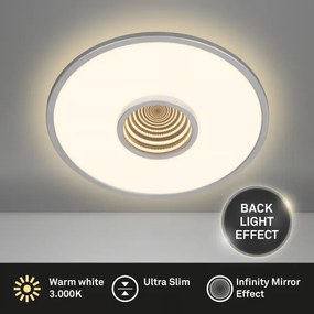 Briloner 3847014 - LED stropné svietidlo TORO LED/18W/230V priemer 42 cm matný chróm