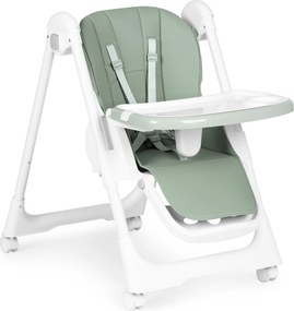 ECOTOYS HA-013 detské kresielko na kŕmenie, výškovo nastaviteľné, eko-koža, 5-bodové pásy