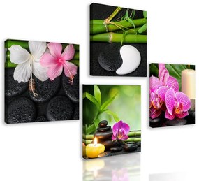 Set obrazov nádherné Feng Shui prvky