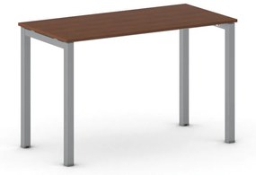 Stôl PRIMO SQUARE so sivostriebornou podnožou 1200 x 600 x 750 mm, čerešňa