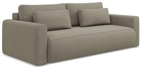 Svetlohnedá rozkladacia/s úložným priestorom pohovka 238 cm Kapua – Makamii