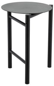 Čierna kovová stolička Disc – Zone