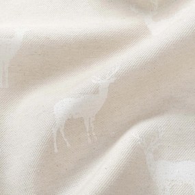 Goldea vianočný hranatý obrus natura – jeleňe na režnej 100 x 100 cm