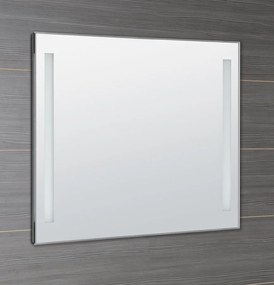 Aqualine Aqualine, LED podsvietené zrkadlo 100x80cm, gombíkový vypínač, ATH7