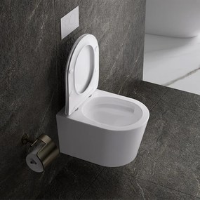 BPS-koupelny Závesná WC misa so SoftClose sedadlom HYD-4664, biela