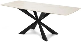 Jedálenský stôl TERRON 200 biely