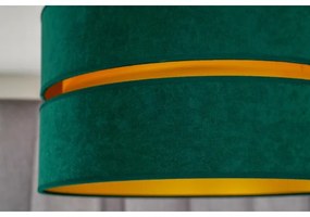 Duolla - Luster na lanku DUO 1xE27/15W/230V pr. 40 cm zelená/zlatá