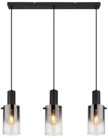 Globo 15907-3H - Luster na lanku FLORENTINA 3xE27/40W/230V čierna
