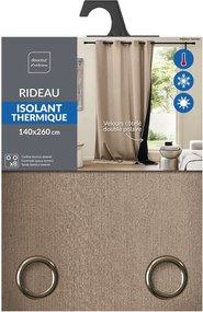 Hnedý menčestrový termo záves 140x260 cm Madison – douceur d'intérieur