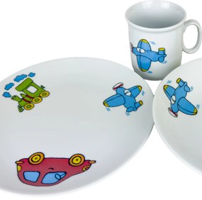 Thun 3-dielna detská jedálenská súprava Doprava