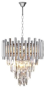 Krištáľový luster na reťazi MADISON 9xE14/40W/230V chróm