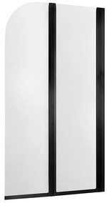 Vaňová zástena Modern-2 Black 2-prvková