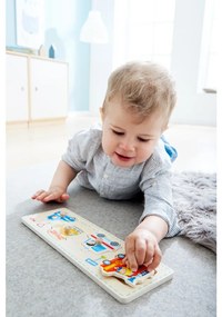 Drevené vkladacie puzzle – záchranárske vozidlá