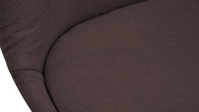 Stolička Borne V2 - látka, drevené nohy biele - Hnedá