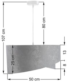 Luster na lanku GALAXY 1xE27/60W/230V