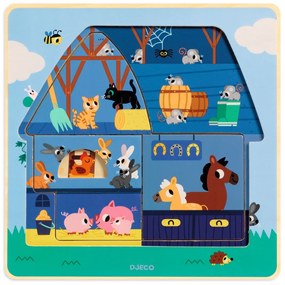 Trojvrstvová vkladačka - Na farme