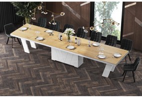 Luxusný rozkladací jedálenský stôl GRANDE dub /až 412cm/ viac farieb