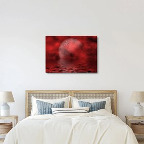 Obraz - Mesiac na hladine (70x50 cm)